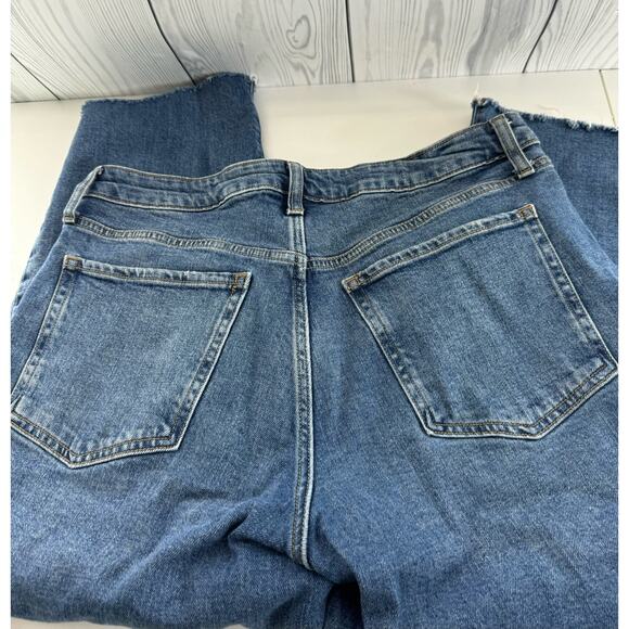 Old Navy High Rise O.G. Loose Jeans Cropped Women's 14 Blue Secret Pockets - Picture 4 of 7